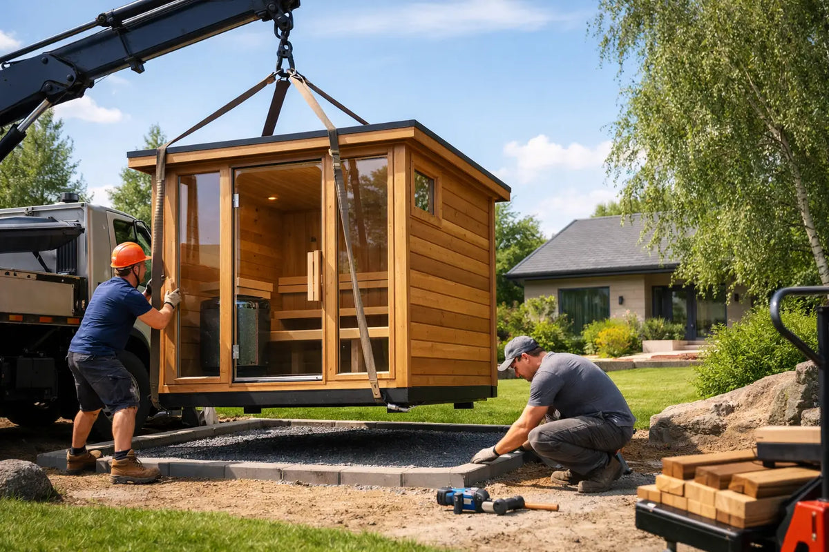 Outdoor Sauna Delivery and Installation