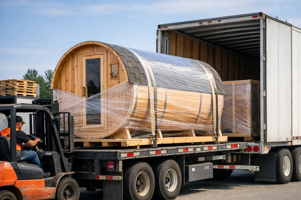 How Are Outdoor Saunas Shipped?