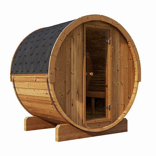 SaunaLife modèle E6, modèle de tonneau de sauna importé aux États-Unis 