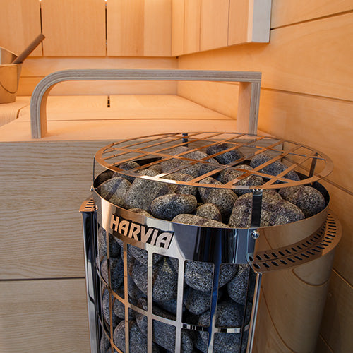 Harvia Cilindro PC80E + WiFi and Rocks