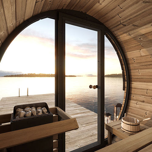SaunaLife Model EE6G Barrel Sauna